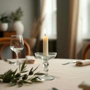 Candlelit celebration table
