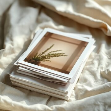 Printed photographs on linen